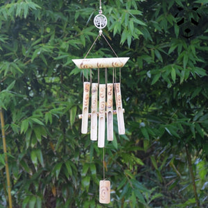 Carillon à vent, petit, bambou  Accessoires de décoration chez
